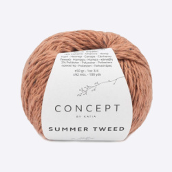 Пряжа Katia Summer Tweed (1324.63, Пыльный терракот)